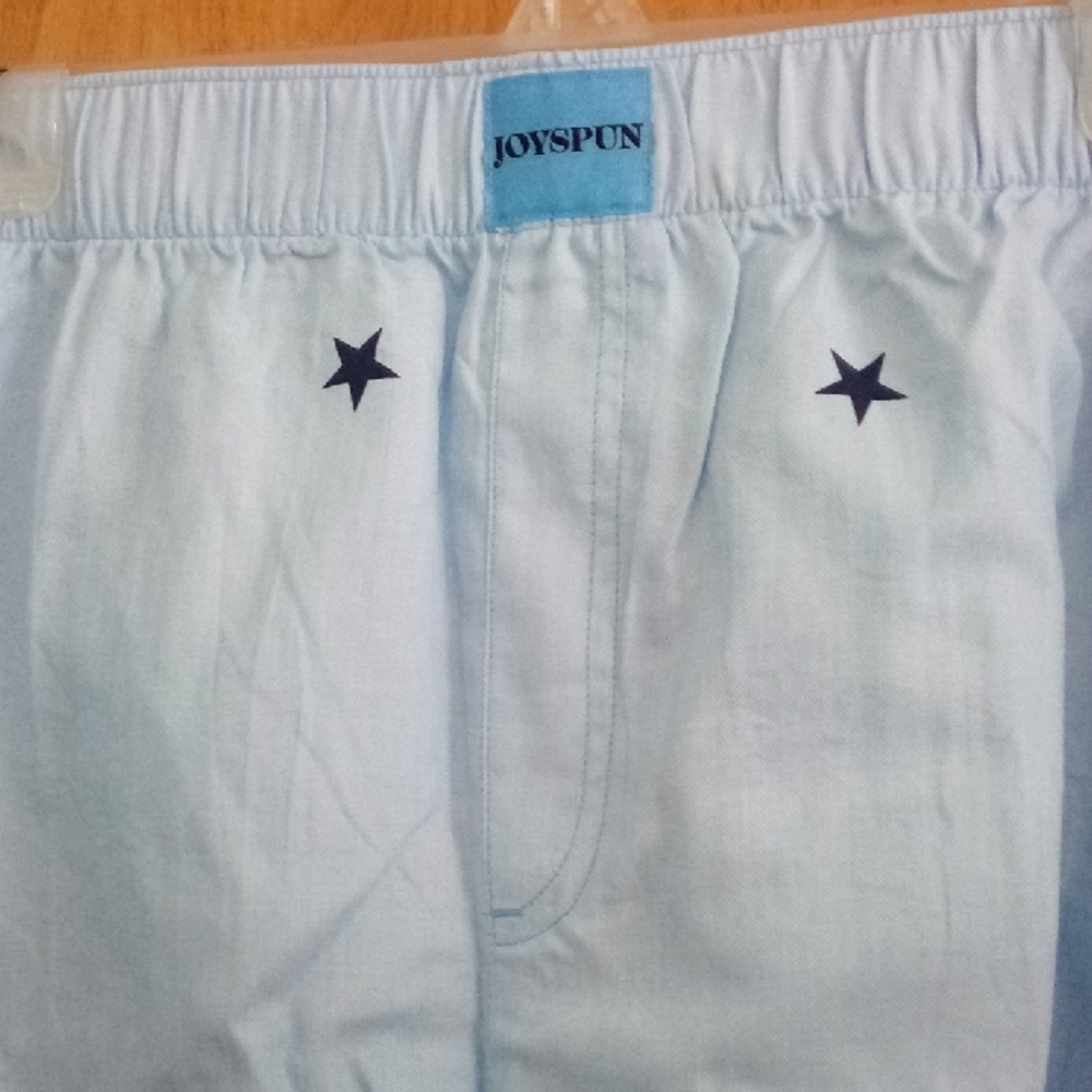 Light Blue Star-Patterned Boxers - Picture 2 of 2